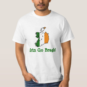 "Går Erin Bragh" den irländska flaggaT-tröja Tee Shirt