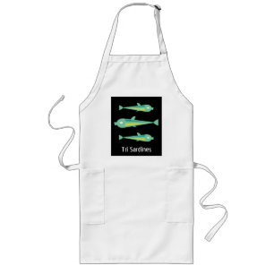 Går Fish_Tri Sardines Långt Förkläde