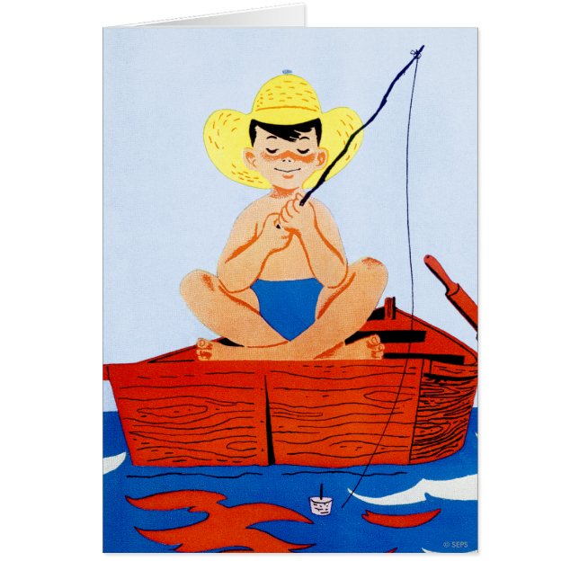 Går fisken hälsningskort (Framsidan)