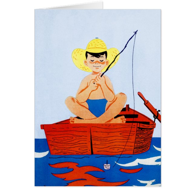 Går fisken hälsningskort (Framsidan)