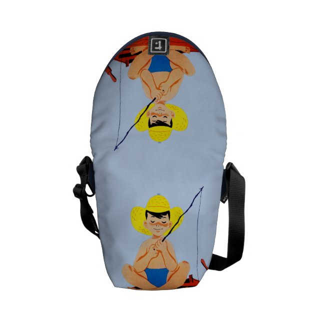 Går fisken kurir väska (Öppen Baksida)