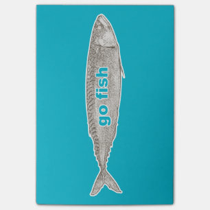 Går fisken som Posta-det noterar Post-it Block