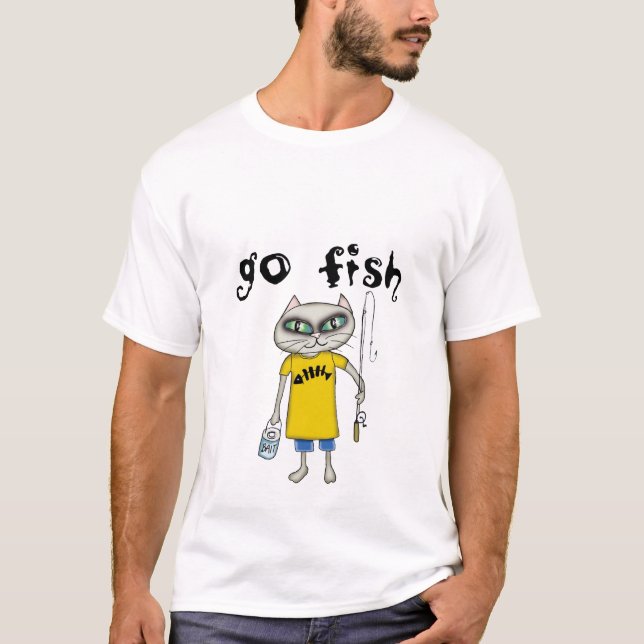 Går fisken tee shirt (Framsida)