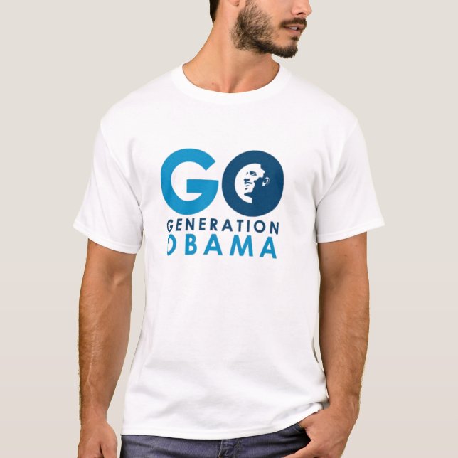 Går generationObama vit T Shirt (Framsida)