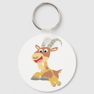 Går geten!! (gullig tecknadget) Keychain Nyckelring