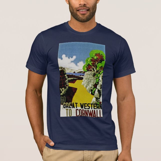 Går Great Western till Cornwall Tee Shirt (Framsida)