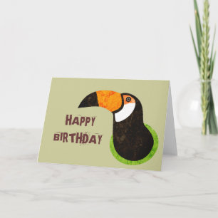 Går gröna Toucan Toco Kort