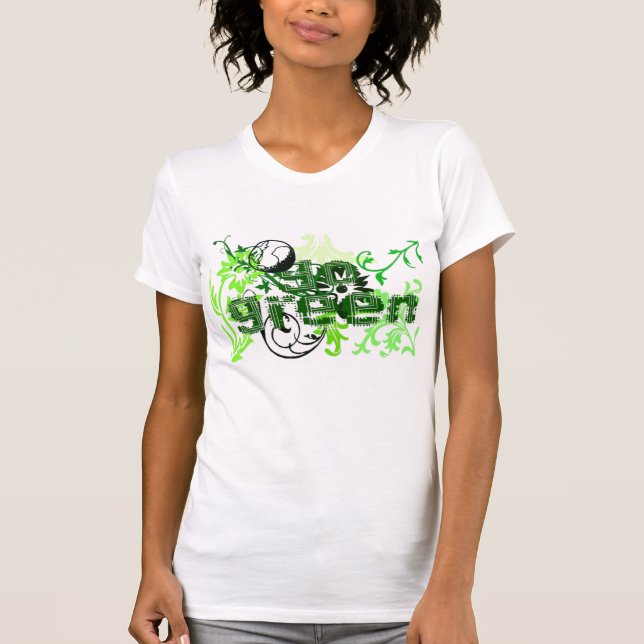 Går grönt t-shirt (Framsida)