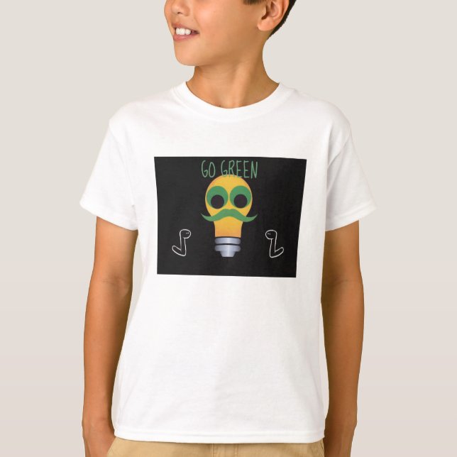 går grönt tee shirt (Framsida)