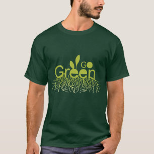 Går grönt tee shirt