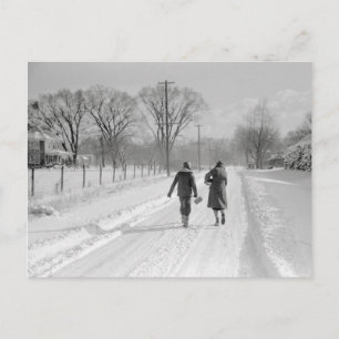Går hem från skolan, 1940 vykort