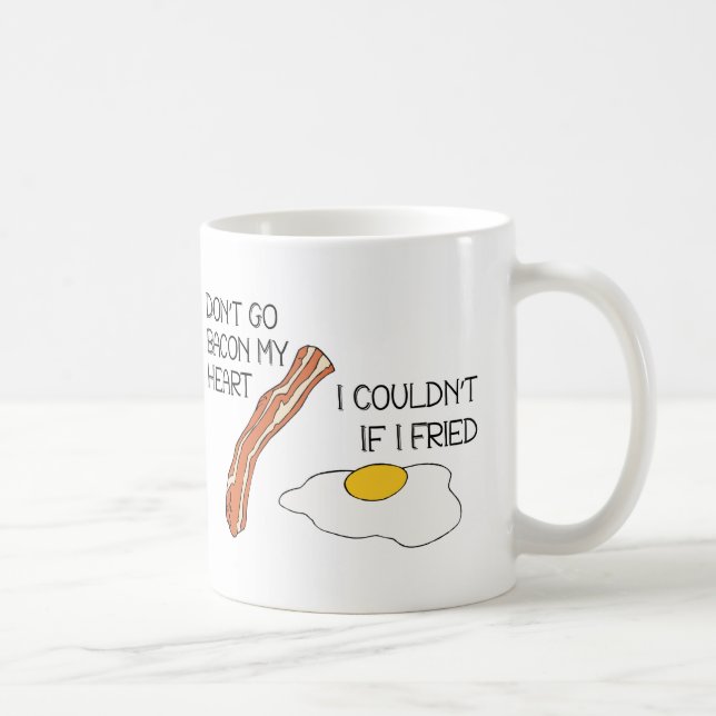 Går inte bacon min roliga hjärta - kaffemugg (Höger)