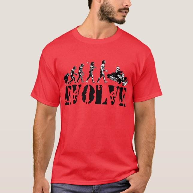 Går Kart Går-Kart går konst för den Karts T-shirt (Framsida)