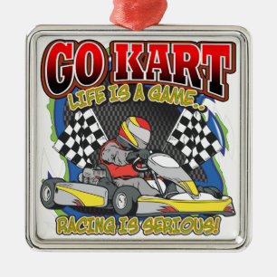 Går Kart liv Julgransprydnad Metall
