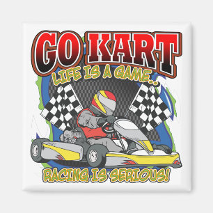 Går Kart liv Magnet
