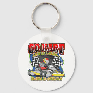 Går Kart liv Nyckelring