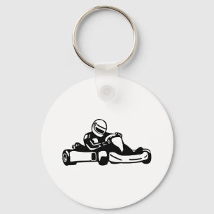 Går Kart tävla Nyckelring