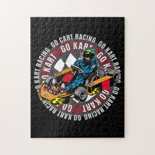Går Kart tävla Pussel