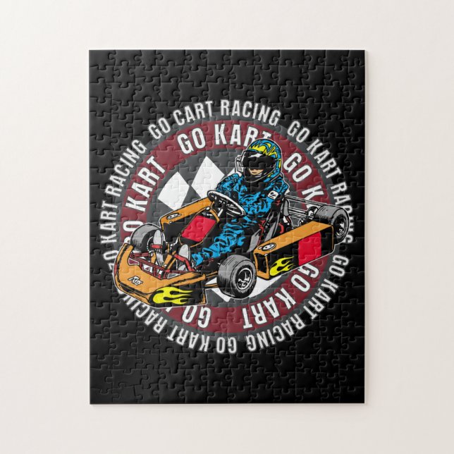 Går Kart tävla Pussel (Vertikal)