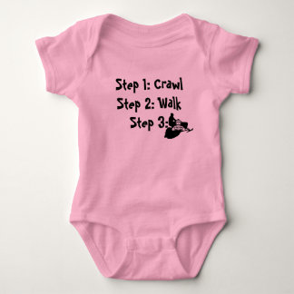 "Går krypandet rankan för babyen för Sled" Tee Shirt