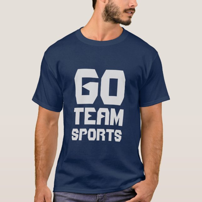 Går lagsportar! t-shirt (Framsida)