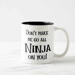 Går Ninja på dig Två-Tonad Mugg