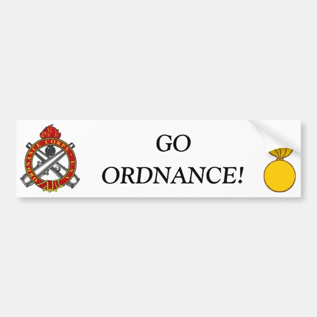Går Ordnance Bildekal (Framsidan)