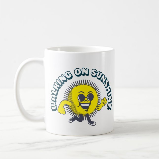 Går på solsken kaffemugg (Vänster)