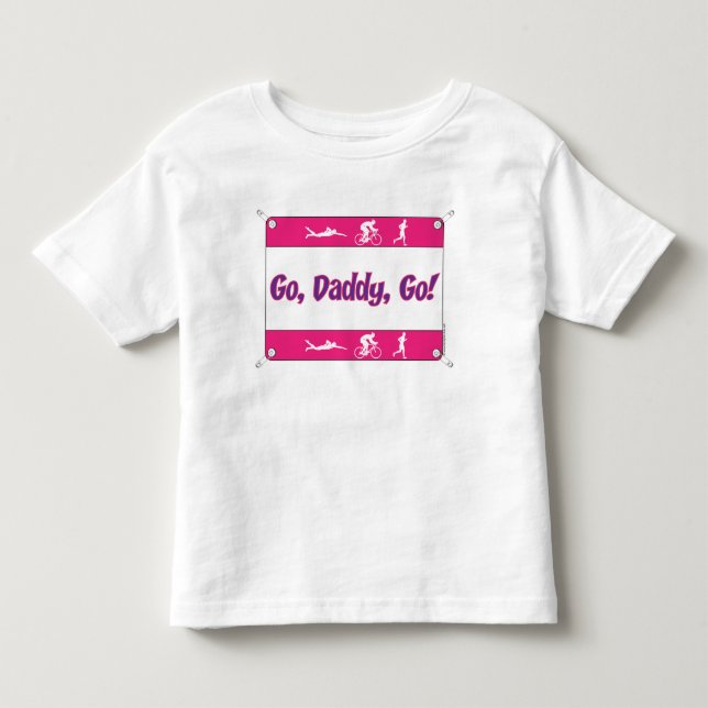 Går pappan går - triathlonen tee shirt (Framsida)