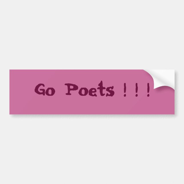 Går Poets! ! ! bildekal (Framsidan)