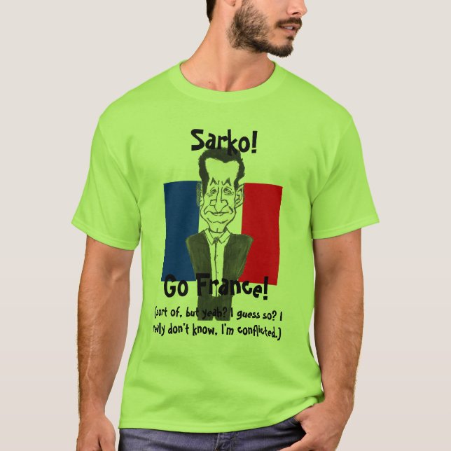 Går Sarkozy! T-shirt (Framsida)