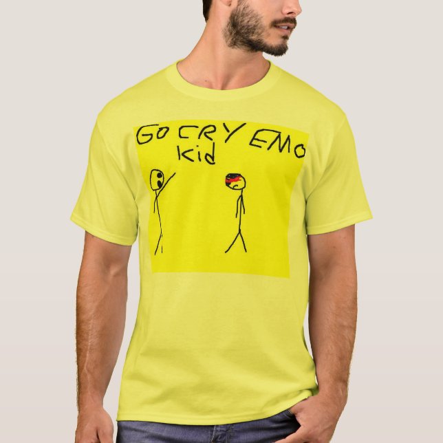 går skrikemoungen tee shirt (Framsida)