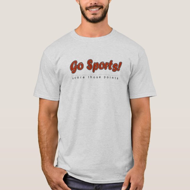 Går sportar! tee shirt (Framsida)