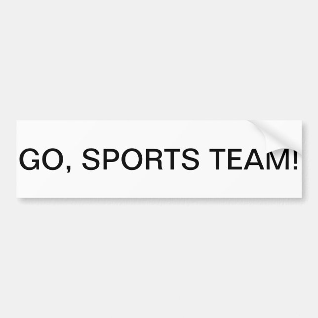 ", GÅR SPORTLAGET!", Alla - ämna bildekalet Bildekal (Framsidan)