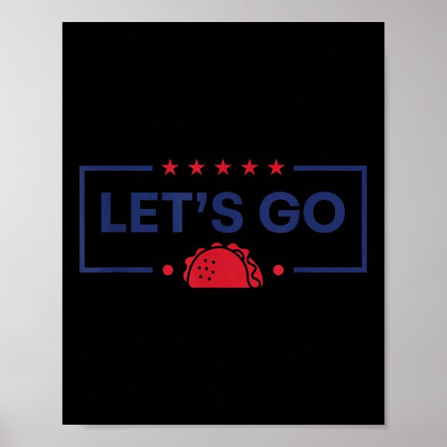 Går Taco Funny Trump Poster (Framsidan)