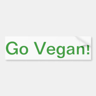 går veganbildekalet bildekal