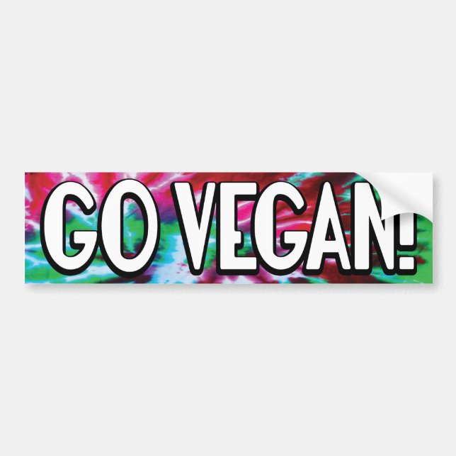 Går Veganbildekalet Bildekal (Framsidan)