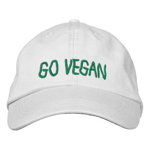 Går veganen - baseballmössa broderad keps