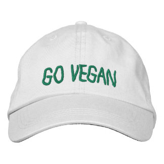 Går veganen - baseballmössa broderad keps