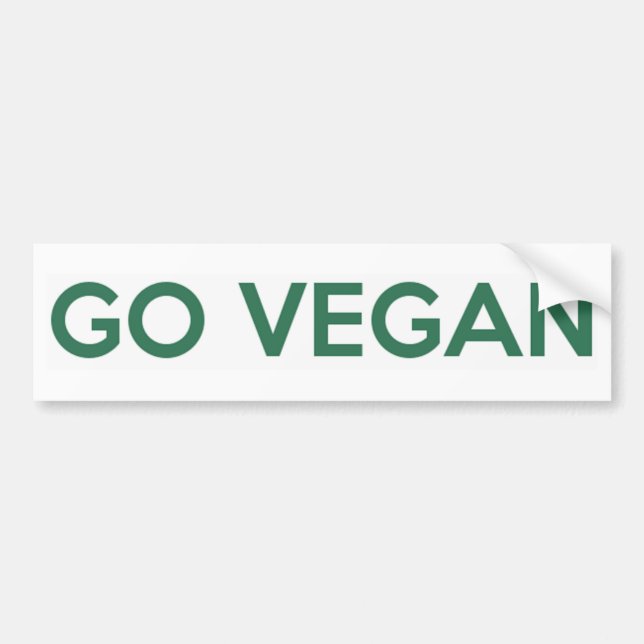 Går veganen bildekal (Framsidan)