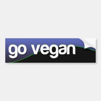 GÅR VEGANEN - blått Bildekal