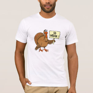 GÅR VEGANEN, DET TURKIET MEDDELANDET T-SHIRT