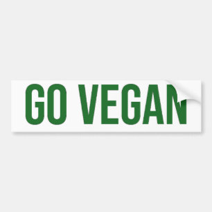 Går veganen - djurens rättigheter bildekal