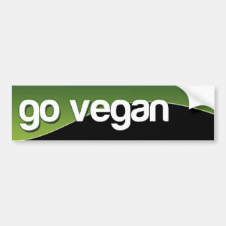 GÅR VEGANEN - grönt Bildekal