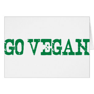 Går veganen hälsningskort