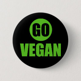 Går veganen som emblem klämmer fast knäppas knapp