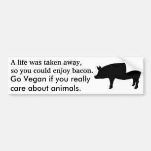 Går veganen som sparar liv bildekal