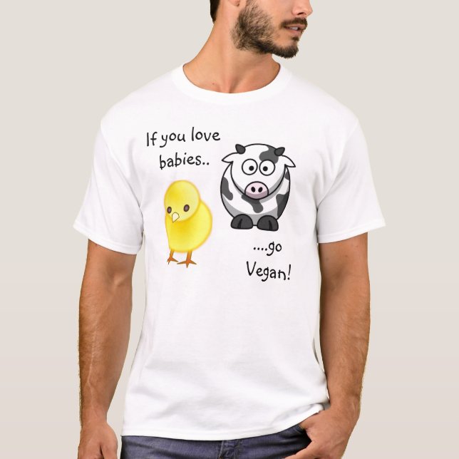 ….,går veganen! t-shirt (Framsida)