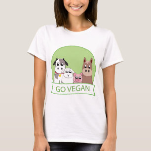 Går veganen tee shirt