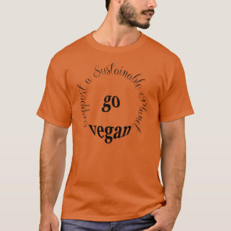 Går veganen tee shirt
